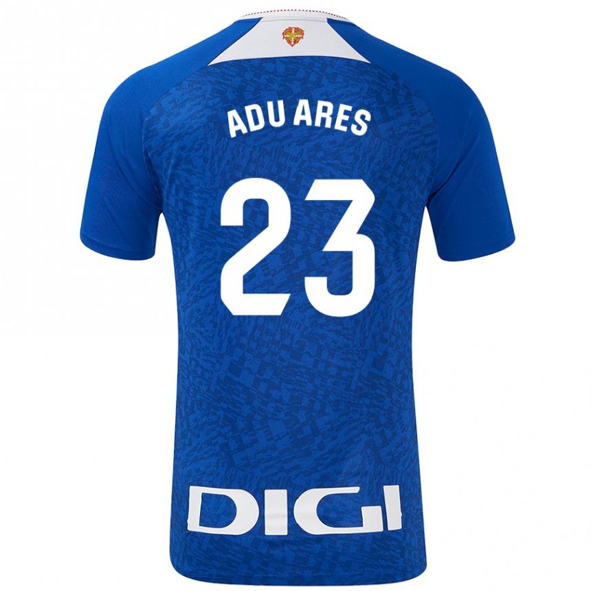 Kids Football Adu Ares #23 Royal Blue Away Jersey 2024/25 T-Shirt Nz