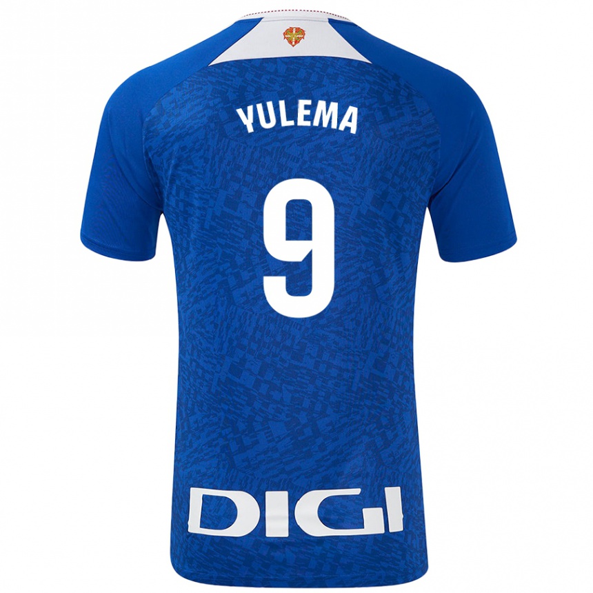 Kids Football Yulema Corres Somovilla #9 Royal Blue Away Jersey 2024/25 T-Shirt Nz