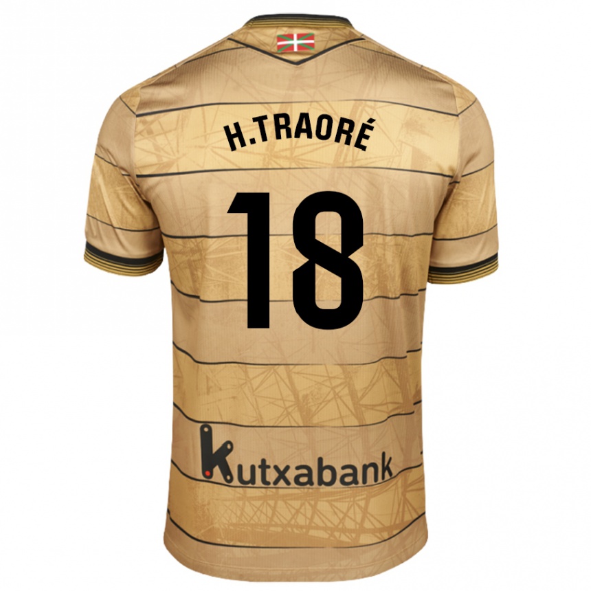 Kids Football Hamari Traoré #18 Brown Away Jersey 2024/25 T-Shirt Nz