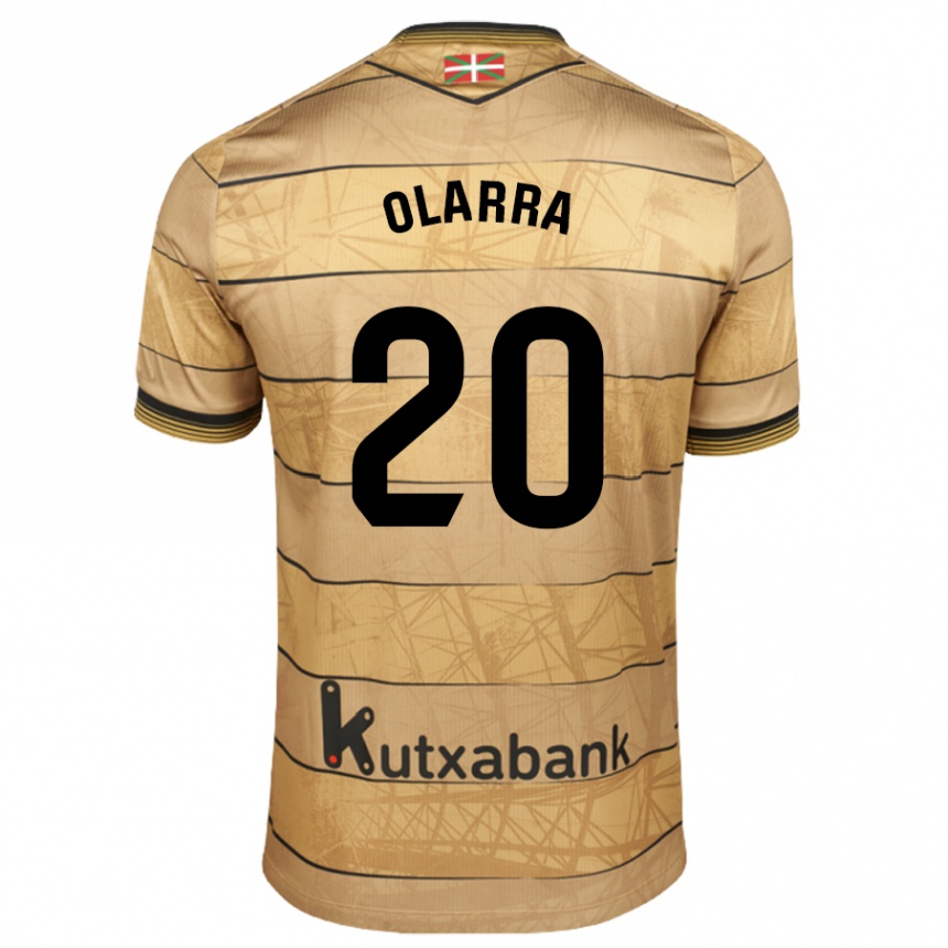 Kids Football Aimar Olarra #20 Brown Away Jersey 2024/25 T-Shirt Nz