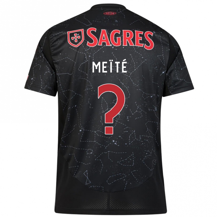 Kids Football Soualiho Meïté #0 Black Red Away Jersey 2024/25 T-Shirt Nz