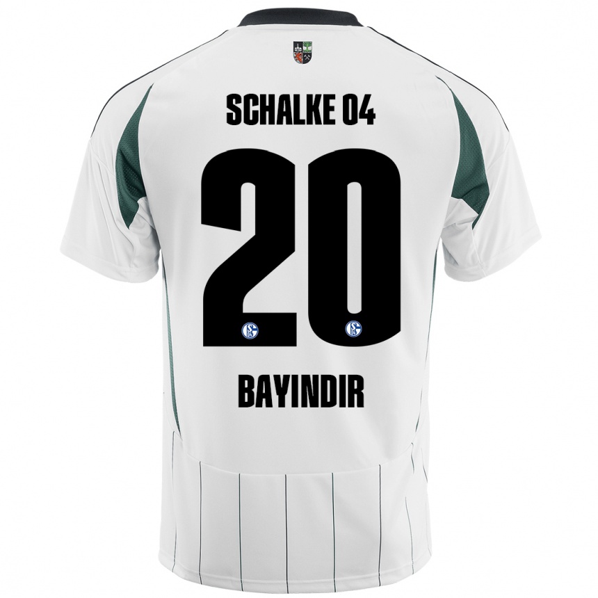 Kids Football Aris Bayindir #20 White Green Away Jersey 2024/25 T-Shirt Nz