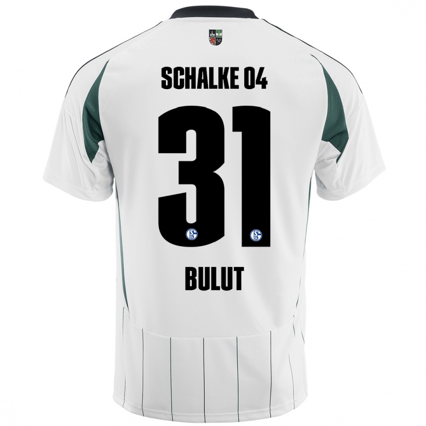 Kids Football Taylan Bulut #31 White Green Away Jersey 2024/25 T-Shirt Nz