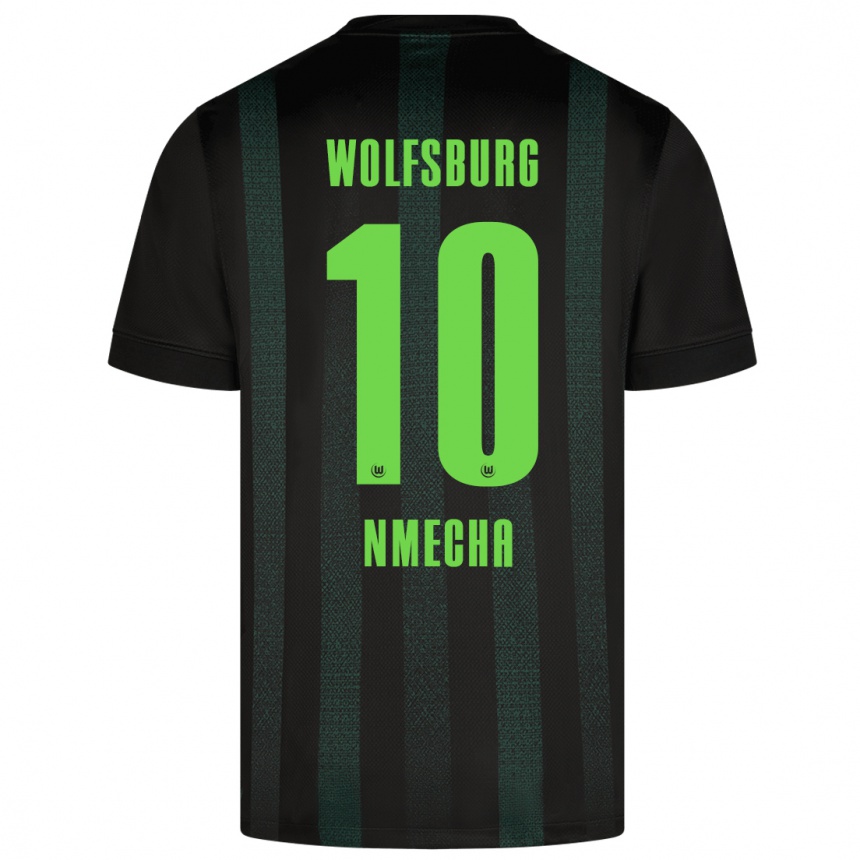 Kids Football Lukas Nmecha #10 Dark Green Away Jersey 2024/25 T-Shirt Nz