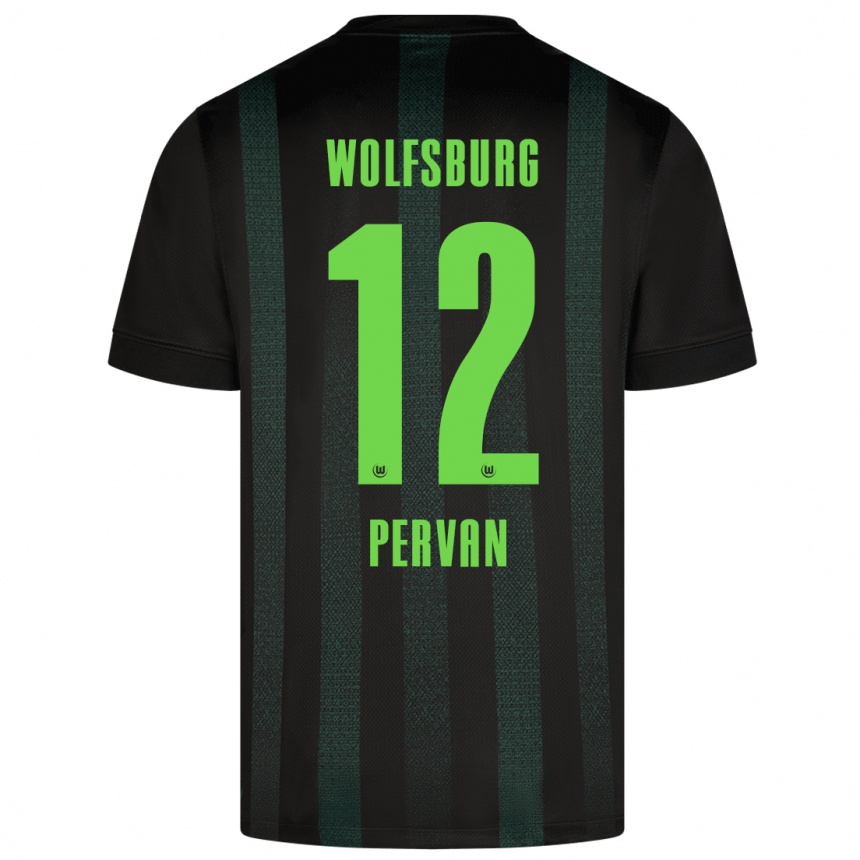 Kids Football Pavao Pervan #12 Dark Green Away Jersey 2024/25 T-Shirt Nz