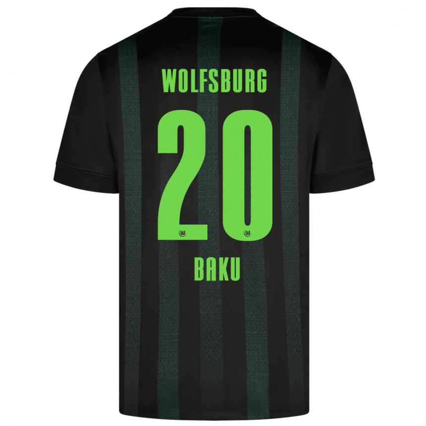 Kids Football Ridle Baku #20 Dark Green Away Jersey 2024/25 T-Shirt Nz