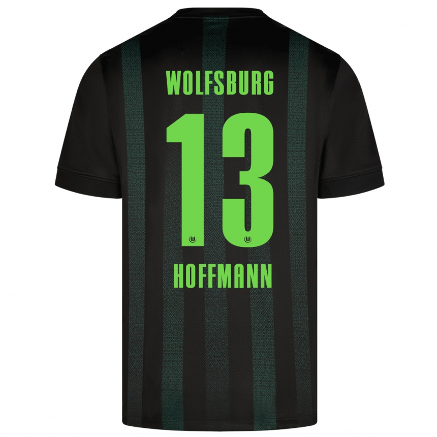 Kids Football Nils Hoffmann #13 Dark Green Away Jersey 2024/25 T-Shirt Nz