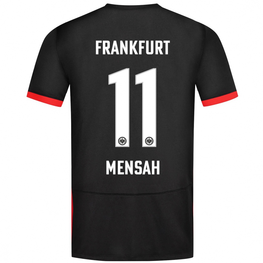 Kids Football Keziah Oteng-Mensah #11 Black Away Jersey 2024/25 T-Shirt Nz