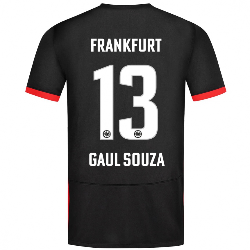 Kids Football Alessandro Gaul Souza #13 Black Away Jersey 2024/25 T-Shirt Nz