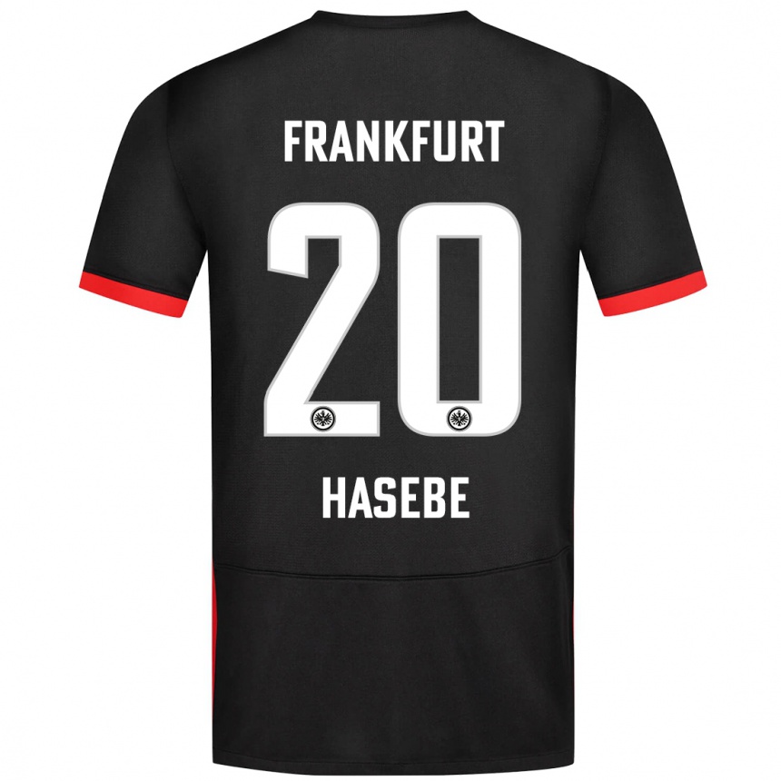 Kids Football Makoto Hasebe #20 Black Away Jersey 2024/25 T-Shirt Nz