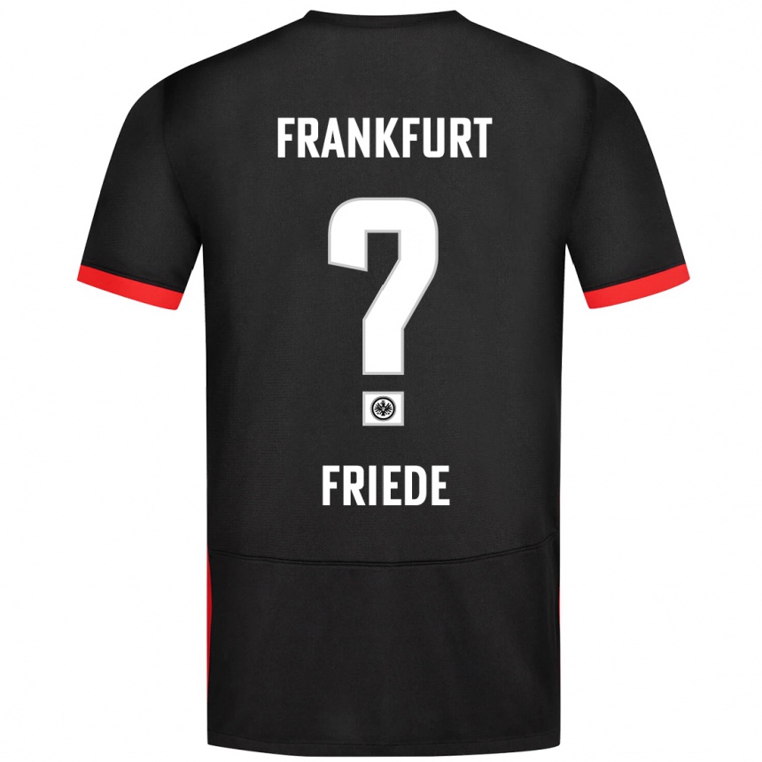 Kids Football Elia Friede #0 Black Away Jersey 2024/25 T-Shirt Nz