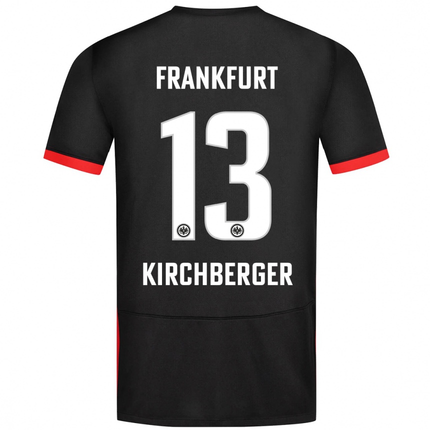 Kids Football Virginia Kirchberger #13 Black Away Jersey 2024/25 T-Shirt Nz