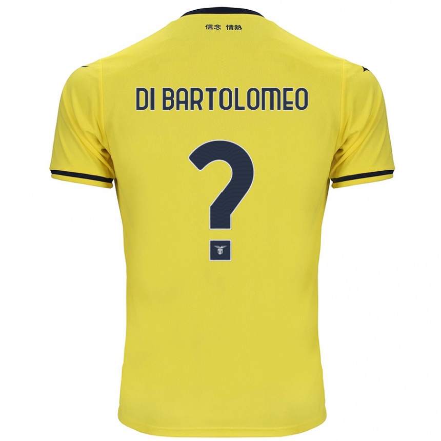 Kids Football Damiano Di Bartolomeo #0 Yellow Away Jersey 2024/25 T-Shirt Nz