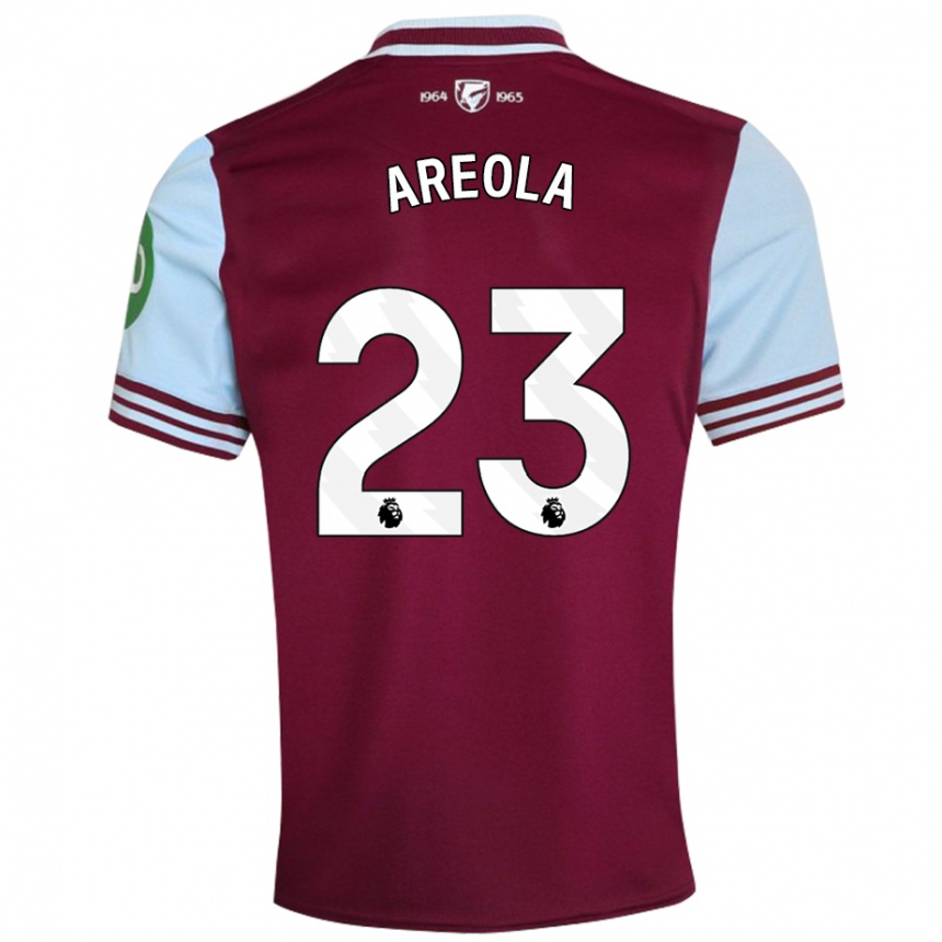 Men Football Alphonse Areola #23 Dark Red Home Jersey 2024/25 T-Shirt Nz