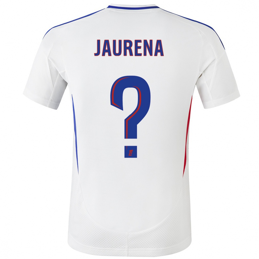 Men Football Ines Jaurena #0 White Blue Home Jersey 2024/25 T-Shirt Nz