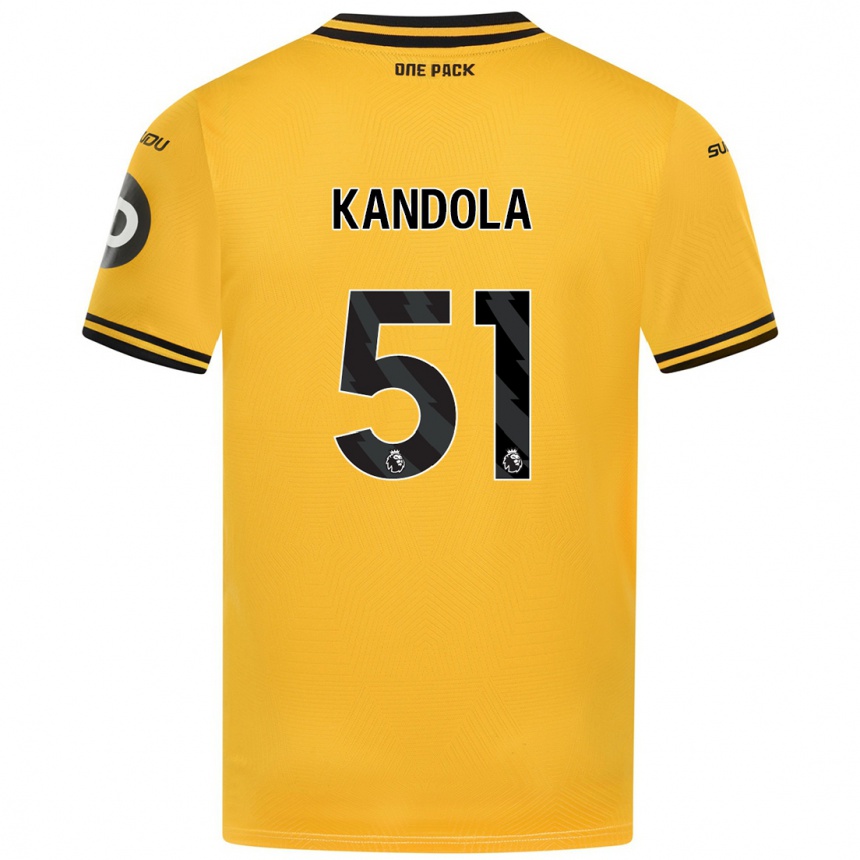 Men Football Kam Kandola #51 Yellow Home Jersey 2024/25 T-Shirt Nz