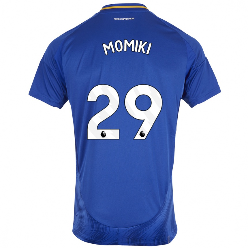 Men Football Yuka Momiki #29 Blue White Home Jersey 2024/25 T-Shirt Nz