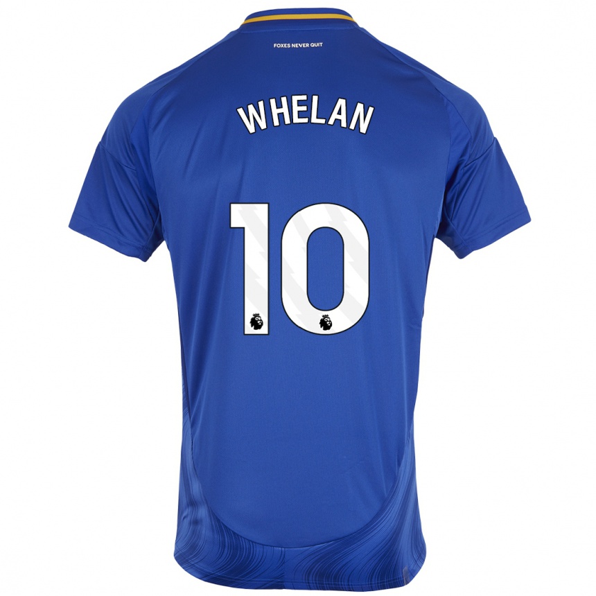 Men Football Aileen Whelan #10 Blue White Home Jersey 2024/25 T-Shirt Nz