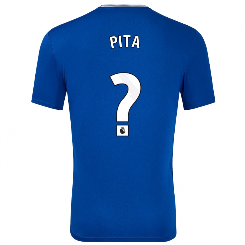 Men Football Shea Pita #0 Blue With Home Jersey 2024/25 T-Shirt Nz