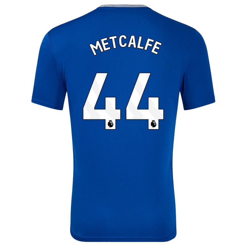 Men Football Jenson Metcalfe #44 Blue With Home Jersey 2024/25 T-Shirt Nz