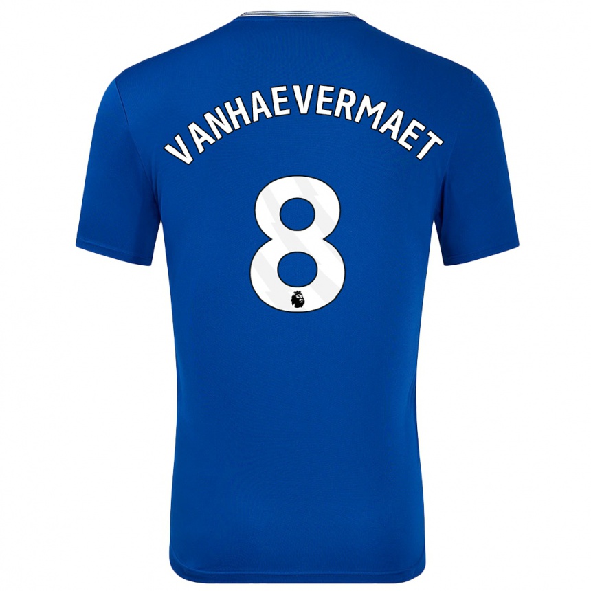 Men Football Justine Vanhaevermaet #8 Blue With Home Jersey 2024/25 T-Shirt Nz