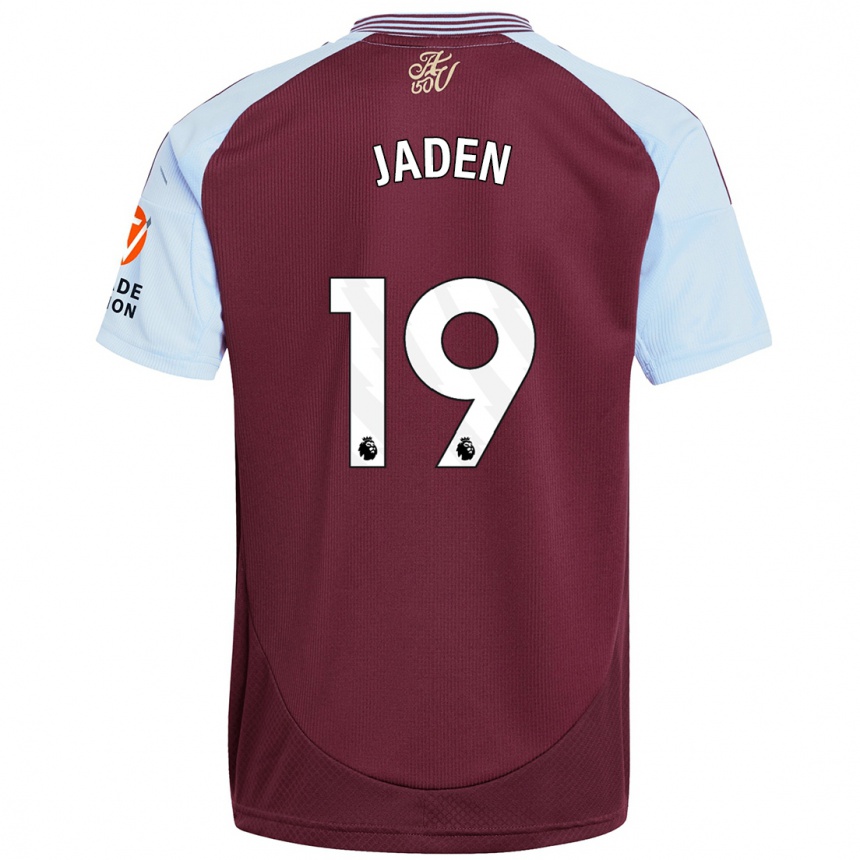 Men Football Jaden Philogene #19 Burgundy Sky Blue Home Jersey 2024/25 T-Shirt Nz