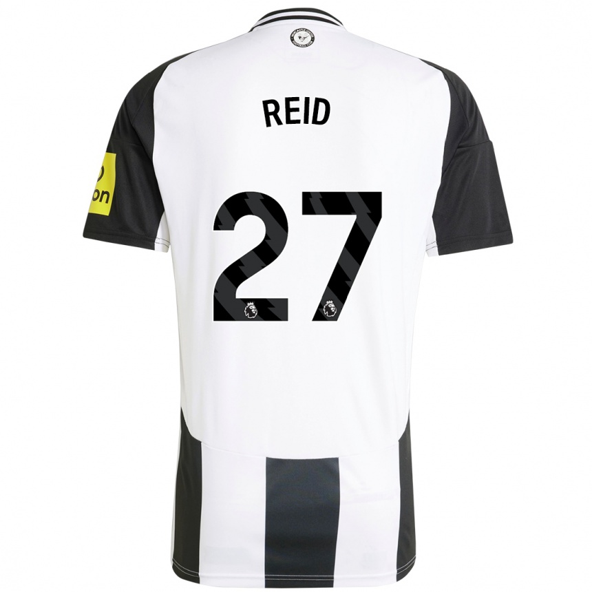 Men Football Hannah Reid #27 White Black Home Jersey 2024/25 T-Shirt Nz