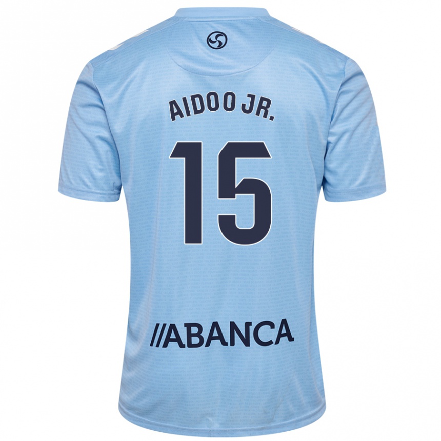 Men Football Joseph Aidoo #15 Sky Blue Home Jersey 2024/25 T-Shirt Nz