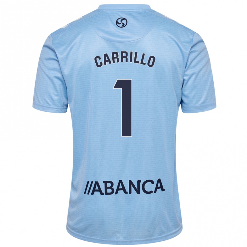 Men Football Coke Carrillo #1 Sky Blue Home Jersey 2024/25 T-Shirt Nz