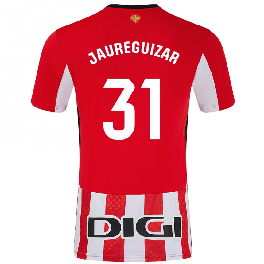 Men Football Mikel Jauregizar #31 Red White Home Jersey 2024/25 T-Shirt Nz