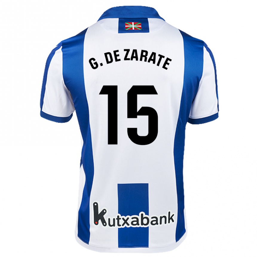 Men Football Urko González De Zarate #15 White Blue Home Jersey 2024/25 T-Shirt Nz