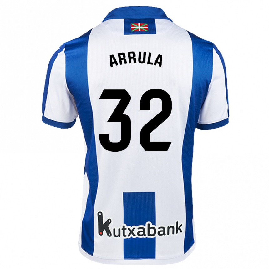 Men Football Julia Arrula #32 White Blue Home Jersey 2024/25 T-Shirt Nz