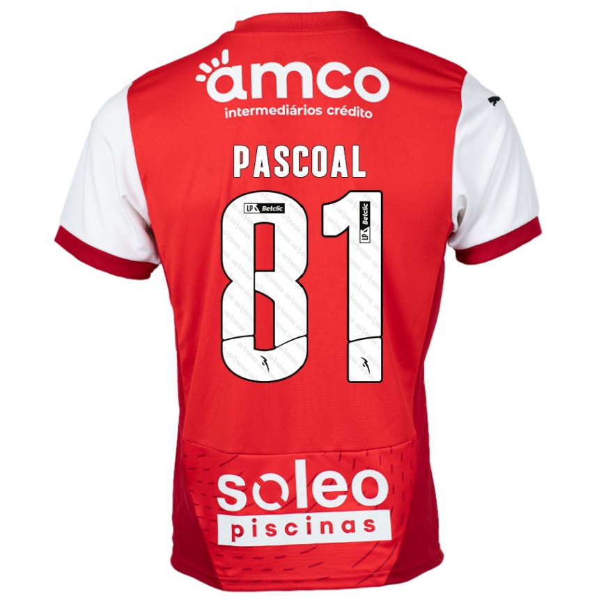 Men Football Fodé Pascoal #81 Red White Home Jersey 2024/25 T-Shirt Nz