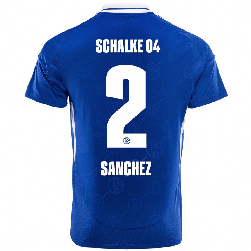 Men Football Felipe Sánchez #2 Royal Blue Home Jersey 2024/25 T-Shirt Nz