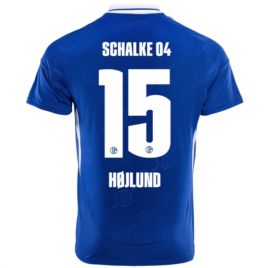 Men Football Emil Højlund #15 Royal Blue Home Jersey 2024/25 T-Shirt Nz