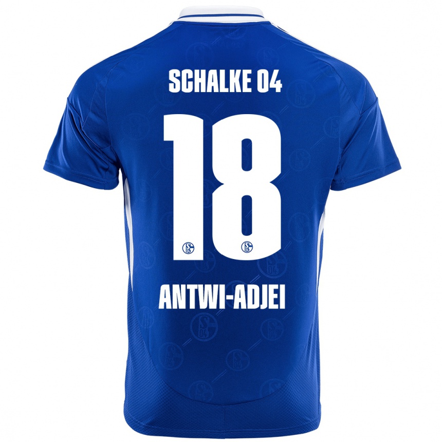 Men Football Christopher Antwi-Adjei #18 Royal Blue Home Jersey 2024/25 T-Shirt Nz