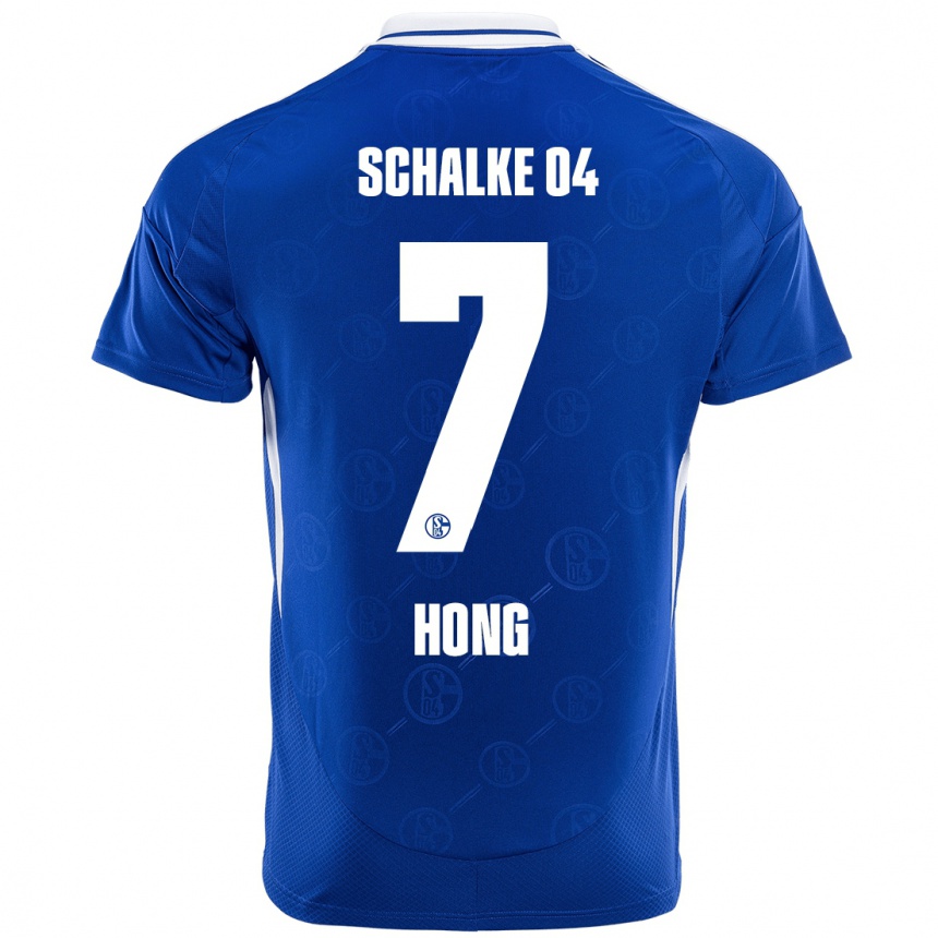 Men Football Seok-Ju Hong #7 Royal Blue Home Jersey 2024/25 T-Shirt Nz