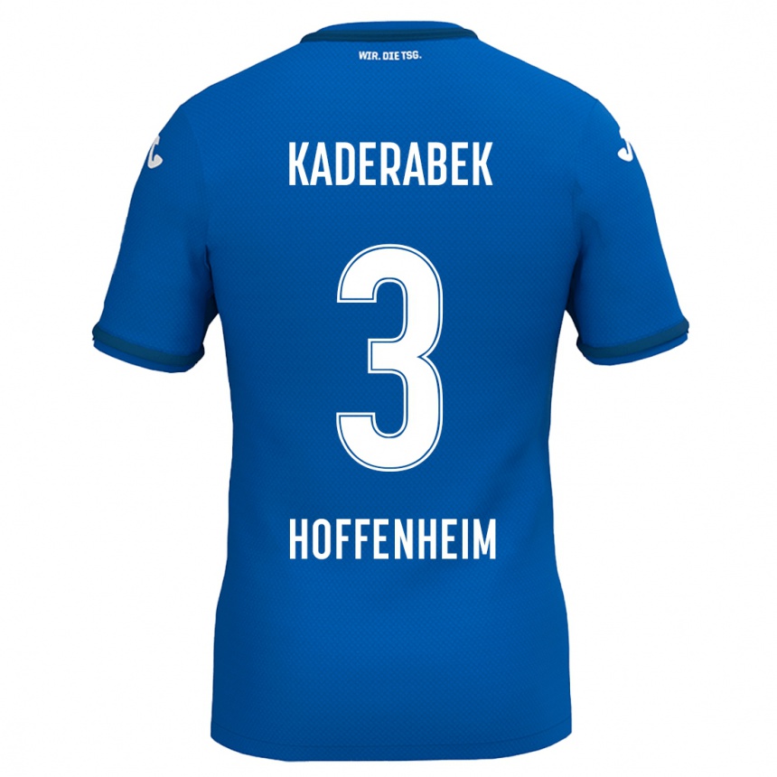 Men Football Pavel Kaderabek #3 Royal Blue Home Jersey 2024/25 T-Shirt Nz