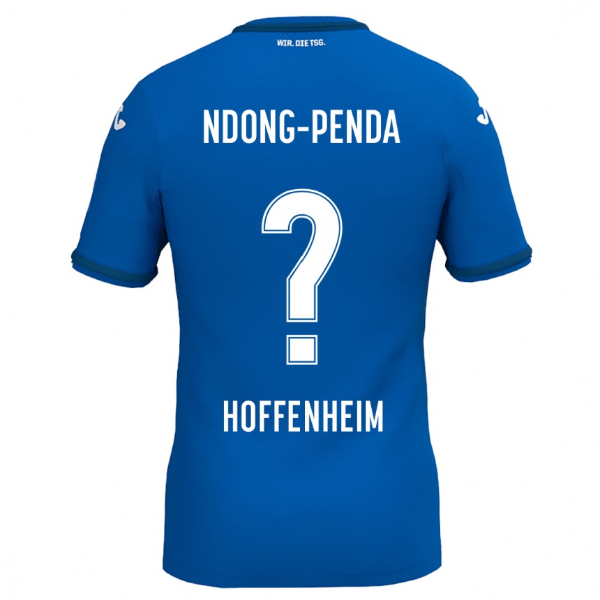 Men Football Maxime Ndong-Penda #0 Royal Blue Home Jersey 2024/25 T-Shirt Nz