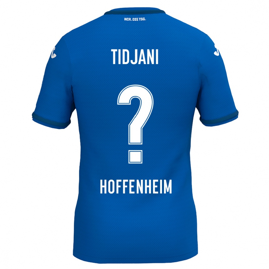 Men Football Nouh Tidjani #0 Royal Blue Home Jersey 2024/25 T-Shirt Nz