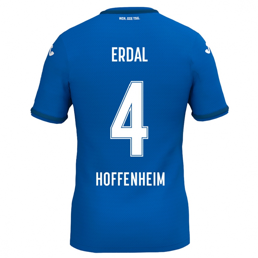 Men Football İzzet Erdal #4 Royal Blue Home Jersey 2024/25 T-Shirt Nz