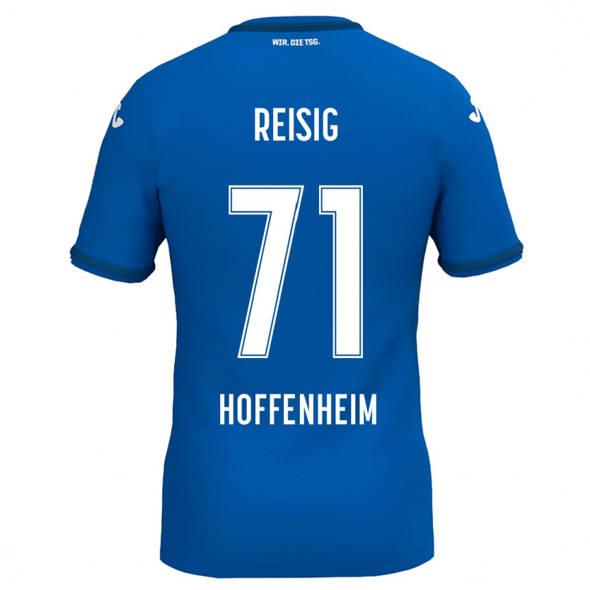 Men Football Ruben Reisig #71 Royal Blue Home Jersey 2024/25 T-Shirt Nz