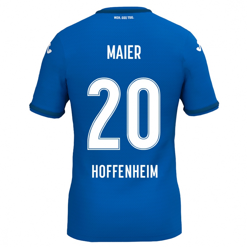 Men Football Leonie Maier #20 Royal Blue Home Jersey 2024/25 T-Shirt Nz