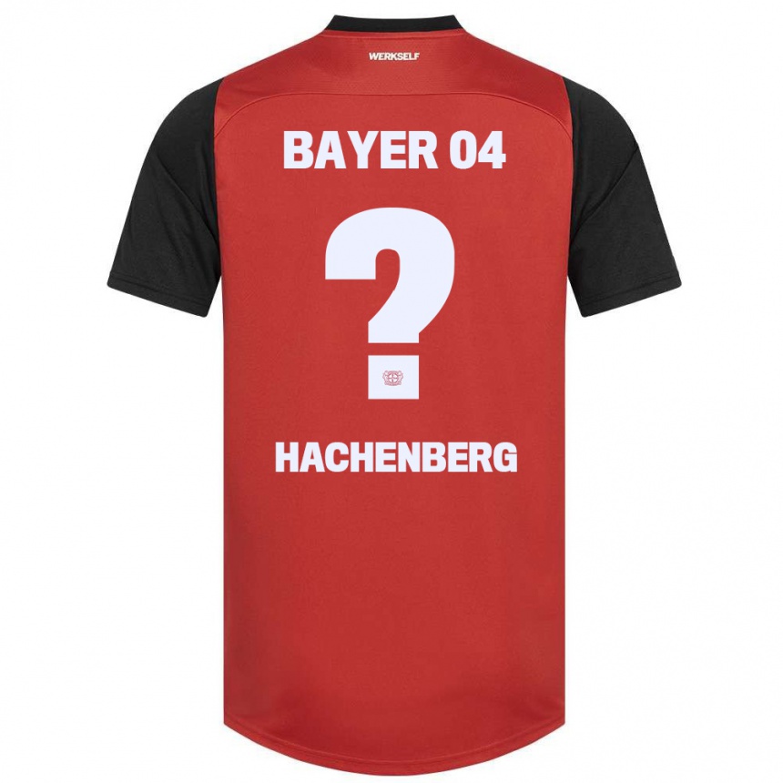 Men Football Merlin Hachenberg #0 Red Black Home Jersey 2024/25 T-Shirt Nz