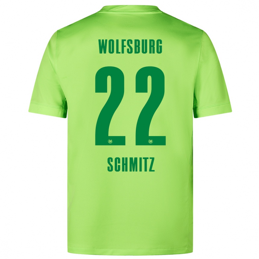 Men Football Lisa Schmitz #22 Fluorescent Green Home Jersey 2024/25 T-Shirt Nz