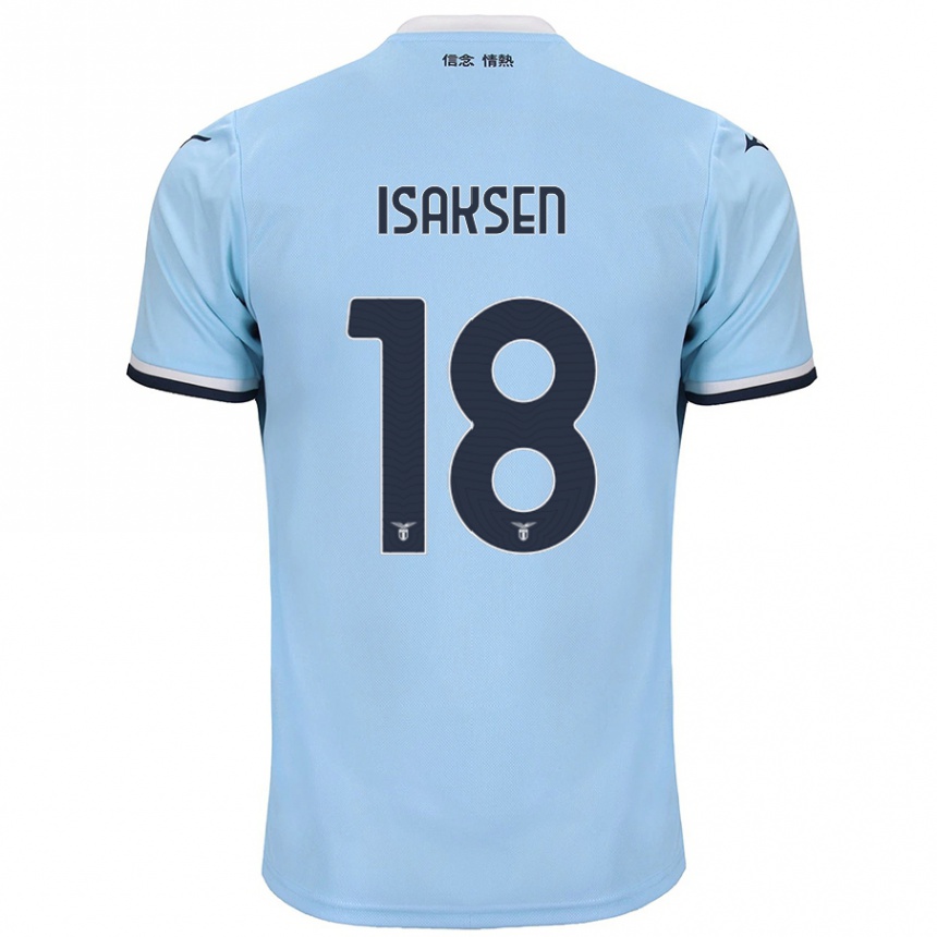 Men Football Gustav Isaksen #18 Blue Home Jersey 2024/25 T-Shirt Nz