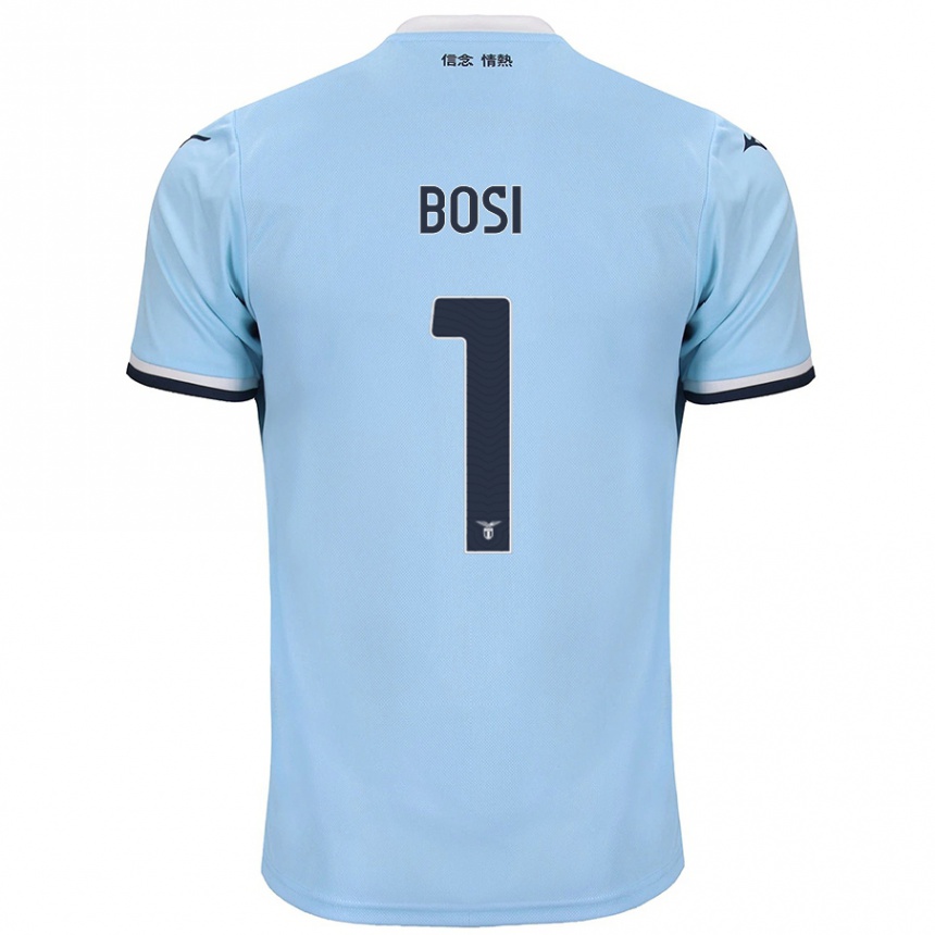 Men Football Gioele Bosi #1 Blue Home Jersey 2024/25 T-Shirt Nz