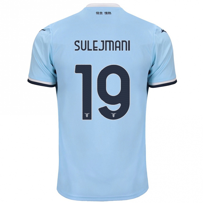 Men Football Flavio Sulejmani #19 Blue Home Jersey 2024/25 T-Shirt Nz