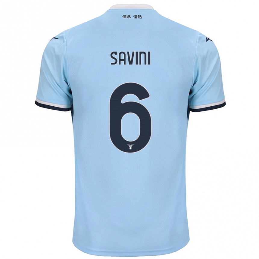 Men Football Federica Savini #6 Blue Home Jersey 2024/25 T-Shirt Nz