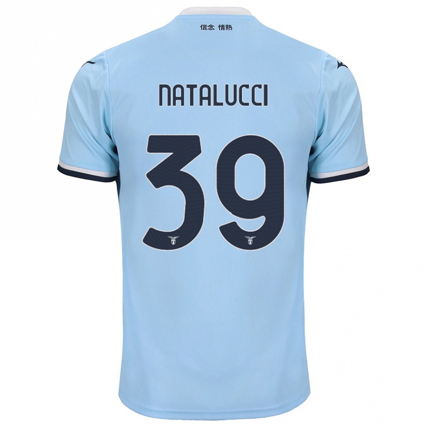 Men Football Serena Natalucci #39 Blue Home Jersey 2024/25 T-Shirt Nz